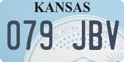 KS license plate 079JBV