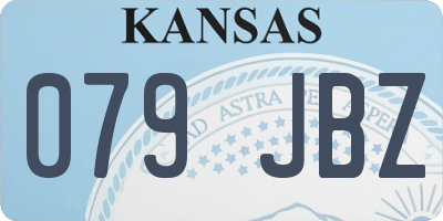 KS license plate 079JBZ