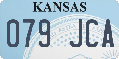 KS license plate 079JCA