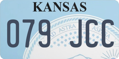 KS license plate 079JCC