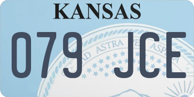 KS license plate 079JCE