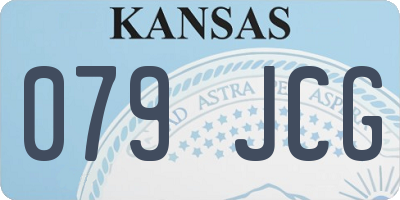 KS license plate 079JCG