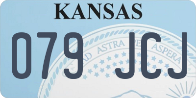 KS license plate 079JCJ