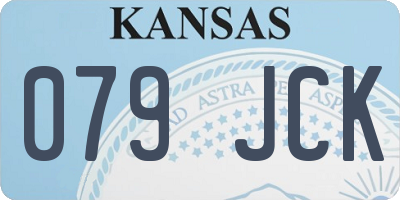 KS license plate 079JCK