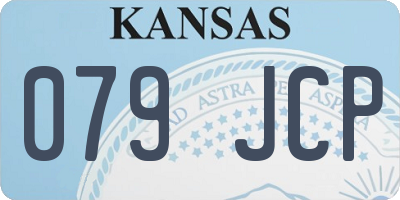 KS license plate 079JCP