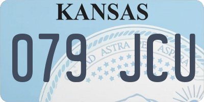 KS license plate 079JCU