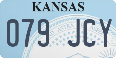 KS license plate 079JCY
