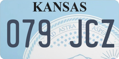 KS license plate 079JCZ