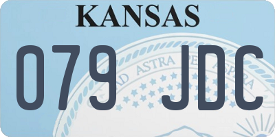 KS license plate 079JDC