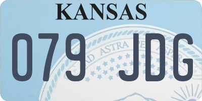 KS license plate 079JDG