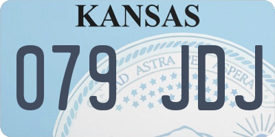 KS license plate 079JDJ