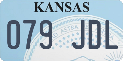 KS license plate 079JDL