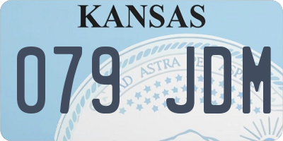 KS license plate 079JDM