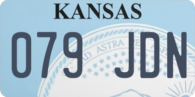 KS license plate 079JDN