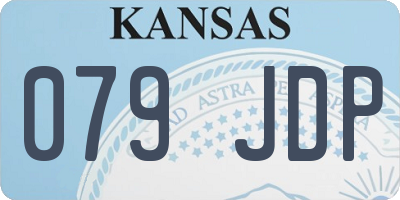 KS license plate 079JDP