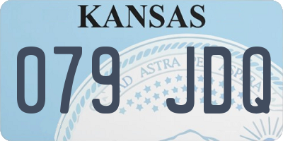 KS license plate 079JDQ