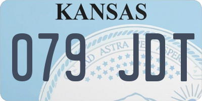 KS license plate 079JDT