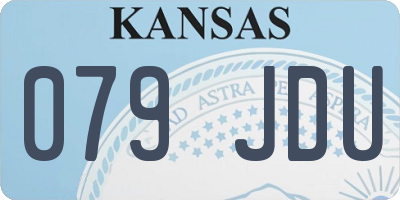 KS license plate 079JDU