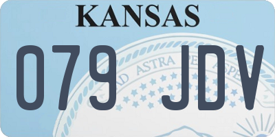 KS license plate 079JDV