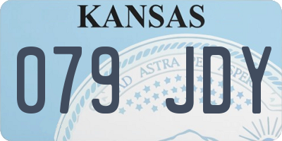 KS license plate 079JDY