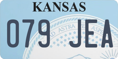 KS license plate 079JEA