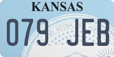 KS license plate 079JEB