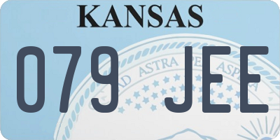 KS license plate 079JEE