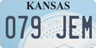 KS license plate 079JEM