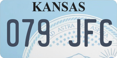 KS license plate 079JFC