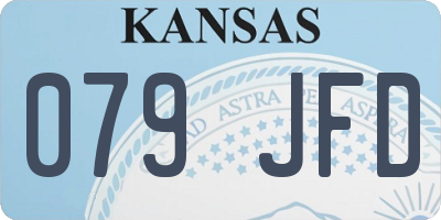 KS license plate 079JFD