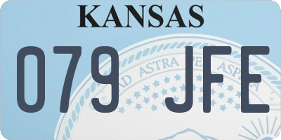 KS license plate 079JFE
