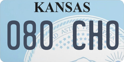 KS license plate 080CHO