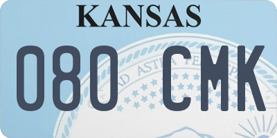 KS license plate 080CMK