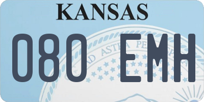 KS license plate 080EMH