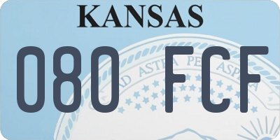KS license plate 080FCF