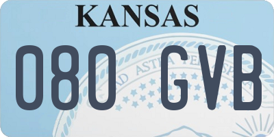 KS license plate 080GVB