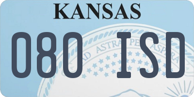 KS license plate 080ISD