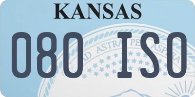 KS license plate 080ISO