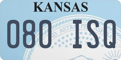 KS license plate 080ISQ