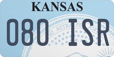 KS license plate 080ISR