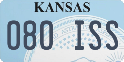 KS license plate 080ISS