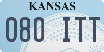 KS license plate 080ITT