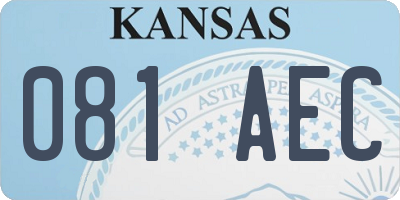 KS license plate 081AEC