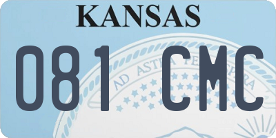 KS license plate 081CMC