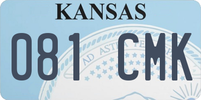 KS license plate 081CMK