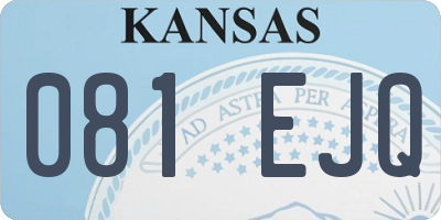 KS license plate 081EJQ