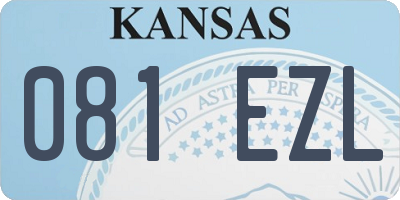 KS license plate 081EZL