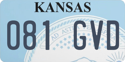 KS license plate 081GVD