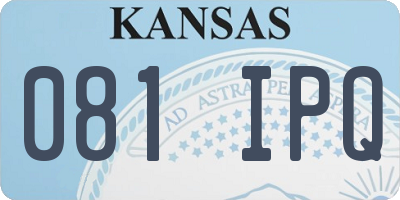 KS license plate 081IPQ