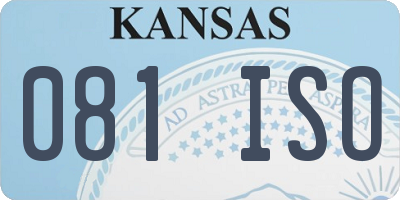 KS license plate 081ISO